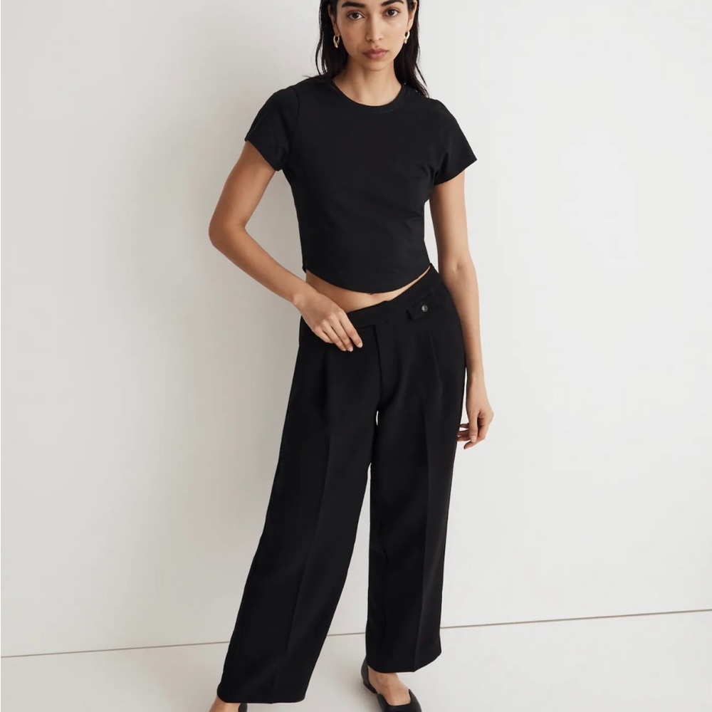 Madewell The Rosedale Straight Pant in Crepe